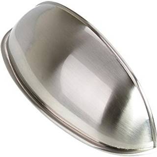 3 in. (76 mm) Satin Nikkel Wide Modern Bin Cup skuffe Pull (10-Pack)