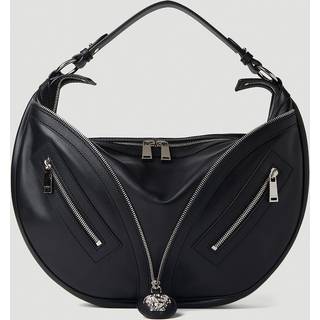 Versace Repeat Hobo Shoulder Bag - Frau Schultertaschen Black One Size