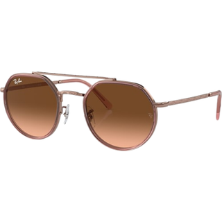 Ray - Ban Unisex RB3765 9069A5 Solbriller Metal Bronze Rosa Geometrisk Normal Skygge