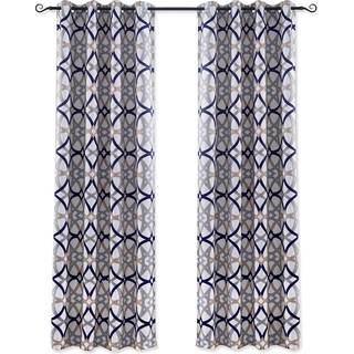 DriftAway Alexander Thermal Blackout Grommet Uforede vinduesgardiner Spiral Geo Trellis M?nster S?t med 2 paneler hver st?rrelse 52 tommer gange