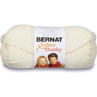 Bernat Softee Chunky Yarn 3.5 Oz Gauge 6 Super Voluminy Natural