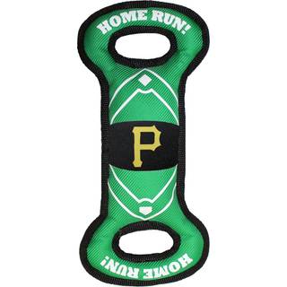 Pets First MLB PITTSBURGH PIRATES Hundeleget?j med baseballbane med dobbeltkants?m og indvendig SQUEAKER