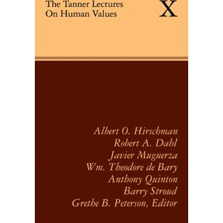 The Tanner Lectures on Human Values