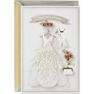 Hallmark Signature Wedding Bridal Shower eller Engagement Card (her kommer bruden)