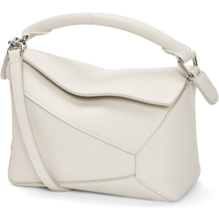Loewe Puzzle Mini leather shoulder bag - white - One Size
