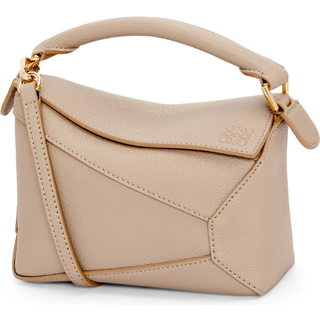 Loewe Puzzle Edge Mini leather shoulder bag - brown - One Size