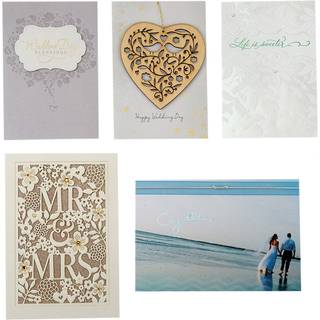 Hallmark Wedding Cards -sortiment (5 kort med konvolutter)