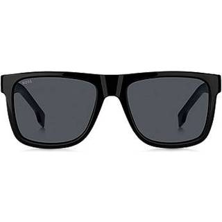Hugo Boss Mand BOSS 1647/S 807/IR Solbriller Injiceret Sort Grå Firkantet