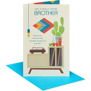 Amerikanske hilsener f?dselsdagskort til bror (god tid, n?r vi er sammen)