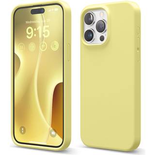 Elago Liquid Silicone Case kompatibel med iPhone 15 Pro Max Premium Silicone Full Body Protection Case [4-lags anti-shock-struktur] Bl?d mikrofib