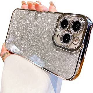 Fycyko kompatibel med iPhone 11 Pro Max Case Glitter Luxury Women Girl Men Cuit Case Plettering Camer Camera Protection Shockproof Phone Case Des