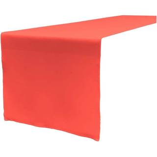La Linen Polyester Poplin Table Runner 14 med 108-tommer koral