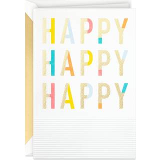 Hallmark Signature Birthday Card (Happy Happy Happy)