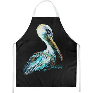 """" Caroline's Treasures MW1164Apron klædt i sort Pelican forklæde stor flerfarvet """"