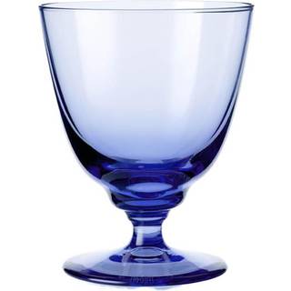 Holmegaard Flow Med Fod 35 Cl - Drikkeglas Glas Mørkeblå - 4300425