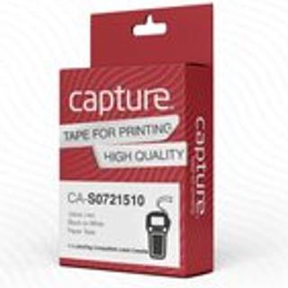 Capture Tape Letratag 12mm Paper Black/white