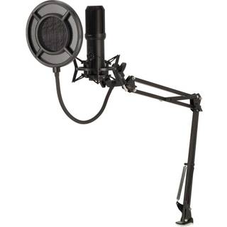 Nedis - Streaming og Gaming Mikrofon | Brugt til: Desktop / Notebook | USB Type-A | Indbygget on/off-knap (tænd/sluk) | POP Filter - GSMIC410BK