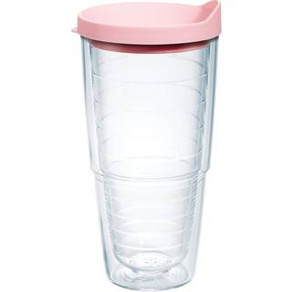 Tervis Clear & farverig l?g lavet i USA Double Walled Isoleret tumbler Travel Cup holder drikkevarer koldt og varmt 24 oz lyser?dt l?g