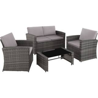 Polyrattan havesofasæt Jesolo - grå/lysegrå