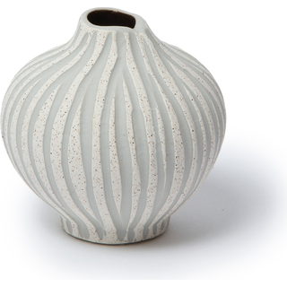 Lindform Line vase Sand white stone stripe, small