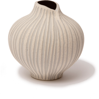 Lindform Line vase Sand white stone stripe, medium
