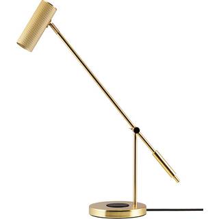 Globen Lighting - Hubble Read Bordlampe w/Wireless Charging Brushed Brass