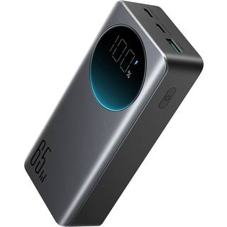 SiGN 65W 30000mAh Hurtigopladning Powerbank LED-skærm PD QC til telefon og bærbar - sort