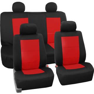 FH Group Universal Fit Komplet st Neopren bilsdebetrk til lavt bagtil forsdebetrk Solid bagsdebetrk Vaskbart sdebetrk til SUV Sedan Van