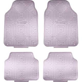 FH Group Automotive Floor Mats - Tungt metallisk gummi -gulvm?tter til biler Universal Fit Fuldt s?t klimaproof gulvm?tter Trimmbare gulvm?tter t