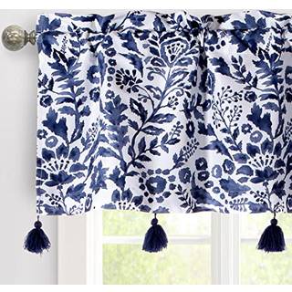 Driftaway Julia Foret Valance Double Layer Termisk isoleret v?relse m?rkere blackout Valances 3 tommer stang Lommevindue Valance med h?ndlavede k