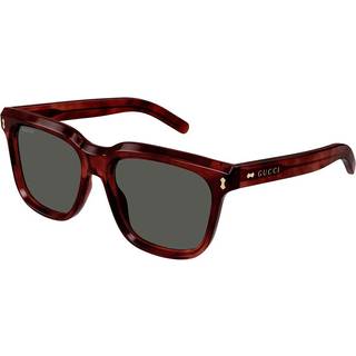 Gucci Mand GG1523S 002 Solbriller Acetat Havana Grå Firkantet