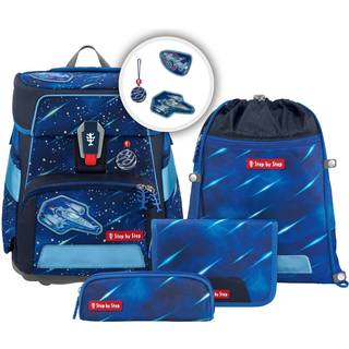 Schulrucksack Space Set 5tlg. Reflect Star Shuttle Elio Blau