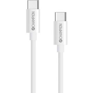 Champion USB-C Kabel 60W 3m Vit