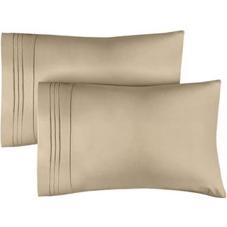 Queen size kuddfodral uppsättning av 2 - mjuk premiumkvalitetskuddkuddtäckar - Maskin tvättbara skyddare - 20x40 20x36 & 20x48 kuddar för att sov