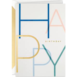 Hallmark Signature Birthday Card (store fødselsdagsønsker)