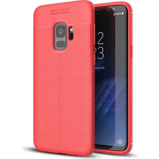 Samsung Galaxy S9 litchi korn TPU etui - Rød