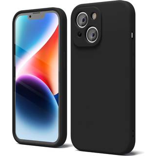 Oakxco til iPhone 14 Telefonkasse Liquid Silicone Sød tynd slank blød gummi TPU Plain Glat geldæksel til kvinder Girl Matte Solid Beskyttende og