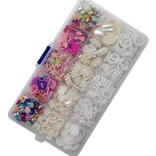 Chenkou h?ndv?rk Tilf?ldig 700stk Love Heart Bow Teardrop Bead Rose Sunflower Rhinestone Loose Bead Diy Flat Back Beads Assortered Lots + Plastic