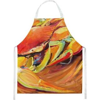 """" Caroline's Treasures JMK1294Apron Spice Crab Apron Large Multicolor """"