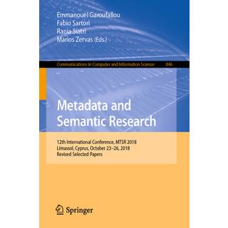 Metadata and Semantic Research
