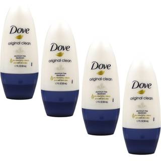 Dove Original Clean Roll On Deodorant Aluminium Fri Heldags Lugtbeskyttelse 4-Pak 1,7 FL Oz hver 4 flasker