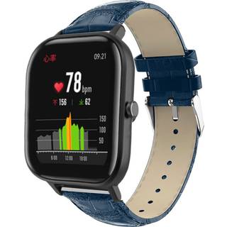 Amazfit GTS krokodille ægte læder Urrem - Blå