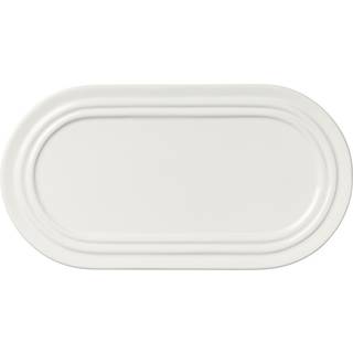 Broste Copenhagen Stevns tallerken oval 27,5 cm Chalk white