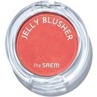 Thesaem Jelly Blusher Or01 Blændende orange - fløjlsagtig finish Soft Jelly Powder Cheek - Easy Blanding Formel - Lett glat naturlig opbygget blu