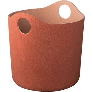 blomus Tiggy opbevaringskurv filt M Ø42,5 cm Rustic brown/Tan