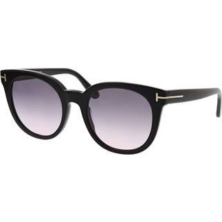 TOM FORD Kvinde FT1109 MOIRA 01B Solbriller Acetat Sort Grå Sommerfugl Normal Skygge