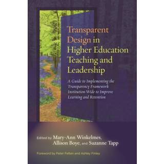 Transparent Design in Higher Education Teaching and Leadership