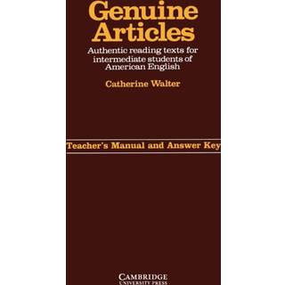 Genuine Articles Teacher's manual with key