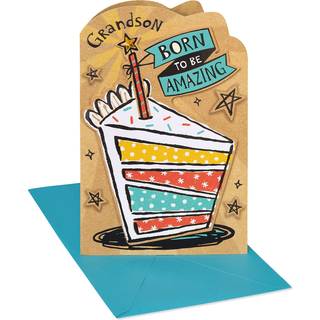 Amerikanske hilsener f?dselsdagskort til barnebarn (du kan g?re hvad som helst)