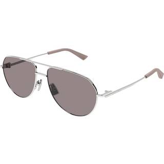 Bottega Veneta BV1302S 004 57 Solbriller Mænd Silver - Silver - 57mm